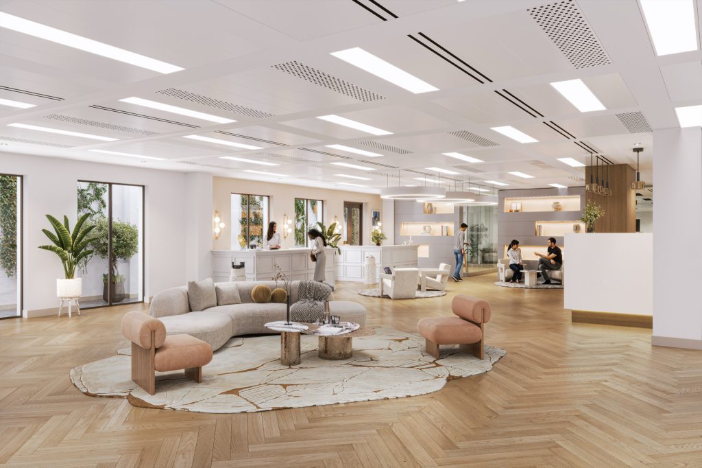 Indicative CGI of a clinic fitout at 78 St James's Street